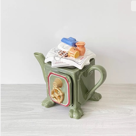 Seymour Mann Safe Teapot Whimsical Banking Lid - Picture 3 of 9